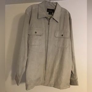 Men’s Jacket Khaki Size M Zip Up 11590, Weatherproof Garment Co.